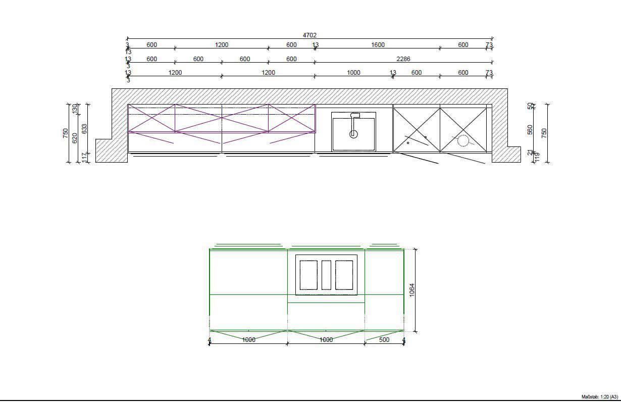 Schüller Küchen - Küche Next NX510 NX902 Lack Kirstallweiß Samtmatt Und Glas Matt Lavaschwarz Arbeitsplatte Systemo Ceramic Graphit - 17