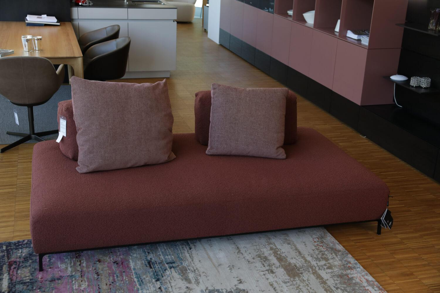 Ditre Italia - Sofa Sanders Air Stoff Kat. P Prinzess 300 Rostrot Gestell Metallrahmen M09 Schwarz - 3