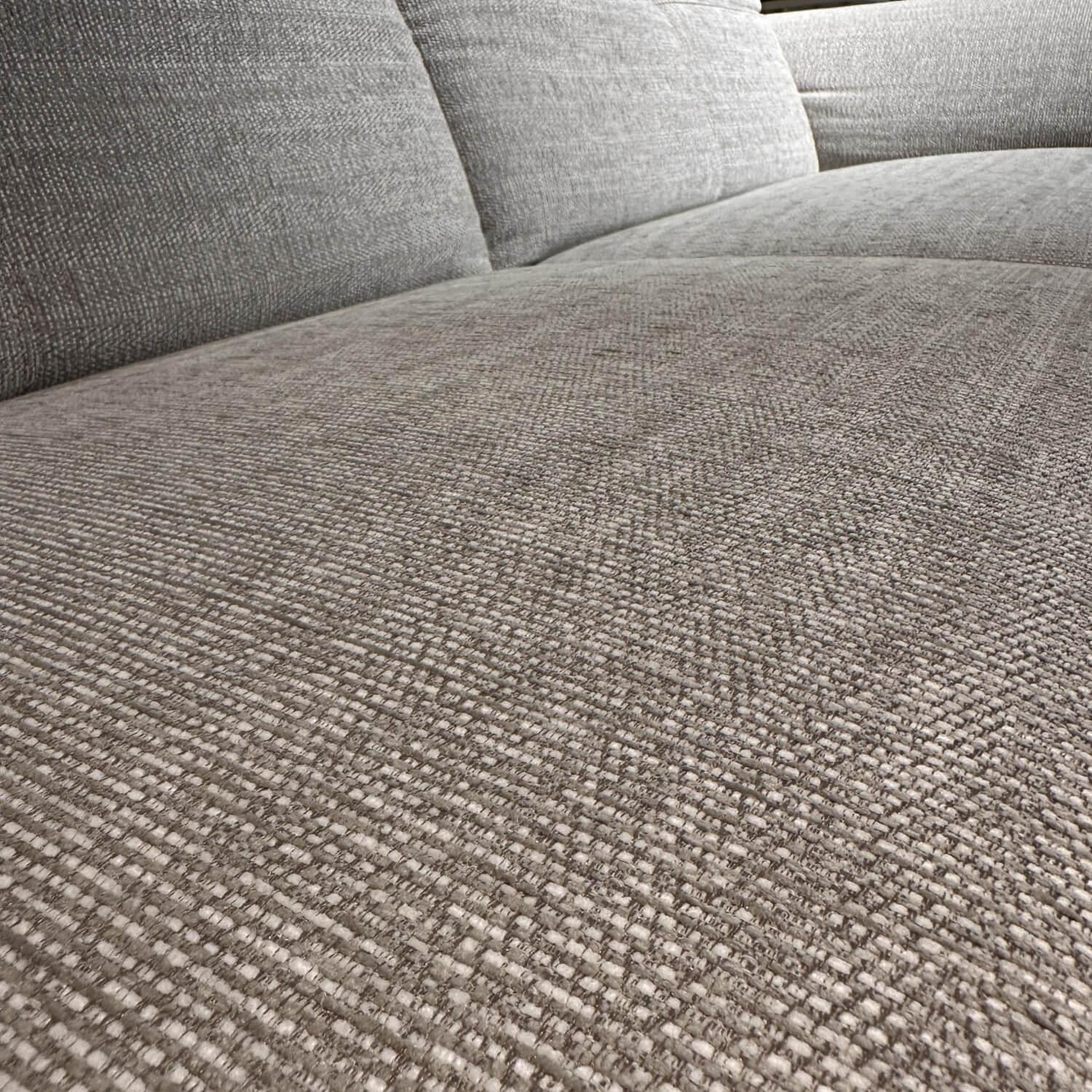 Musterring - Sofa MR 9300 Stoff Rivoli Angora Grau Metallfüße Gebürstet Schwarz Mit Klappbaren Kopft- Und Armteilen - 8