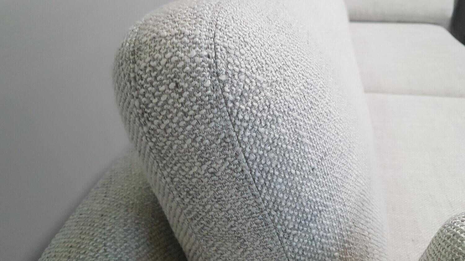 Sofa Dreisitzer Suita Stoff Corsaro Stone Melange Grau Füße Aluminium Schwarz