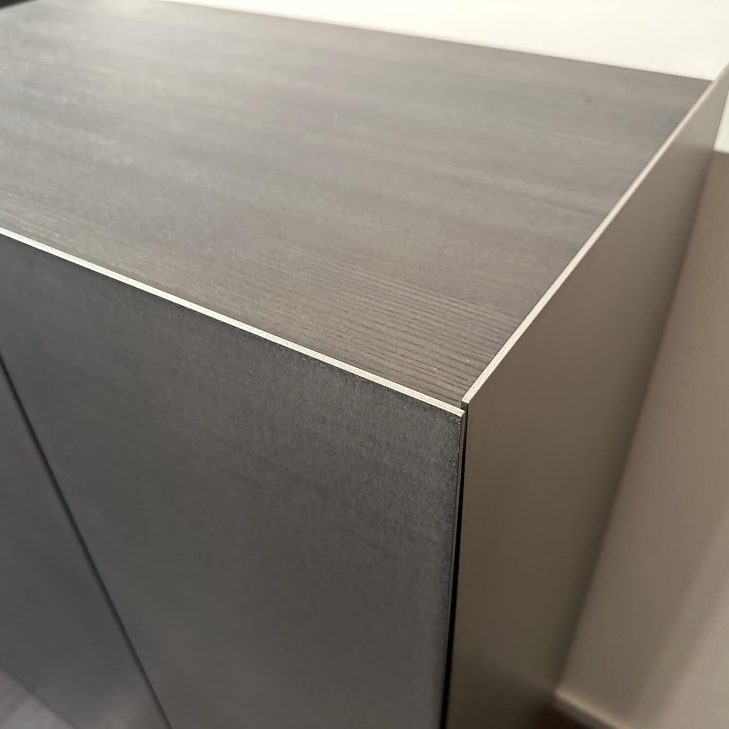 Interlübke - Sideboard Jorel Esche Achat B73 Anthrazit Lackiert Und M21 Edelstahl Silvertouch Grau - 5