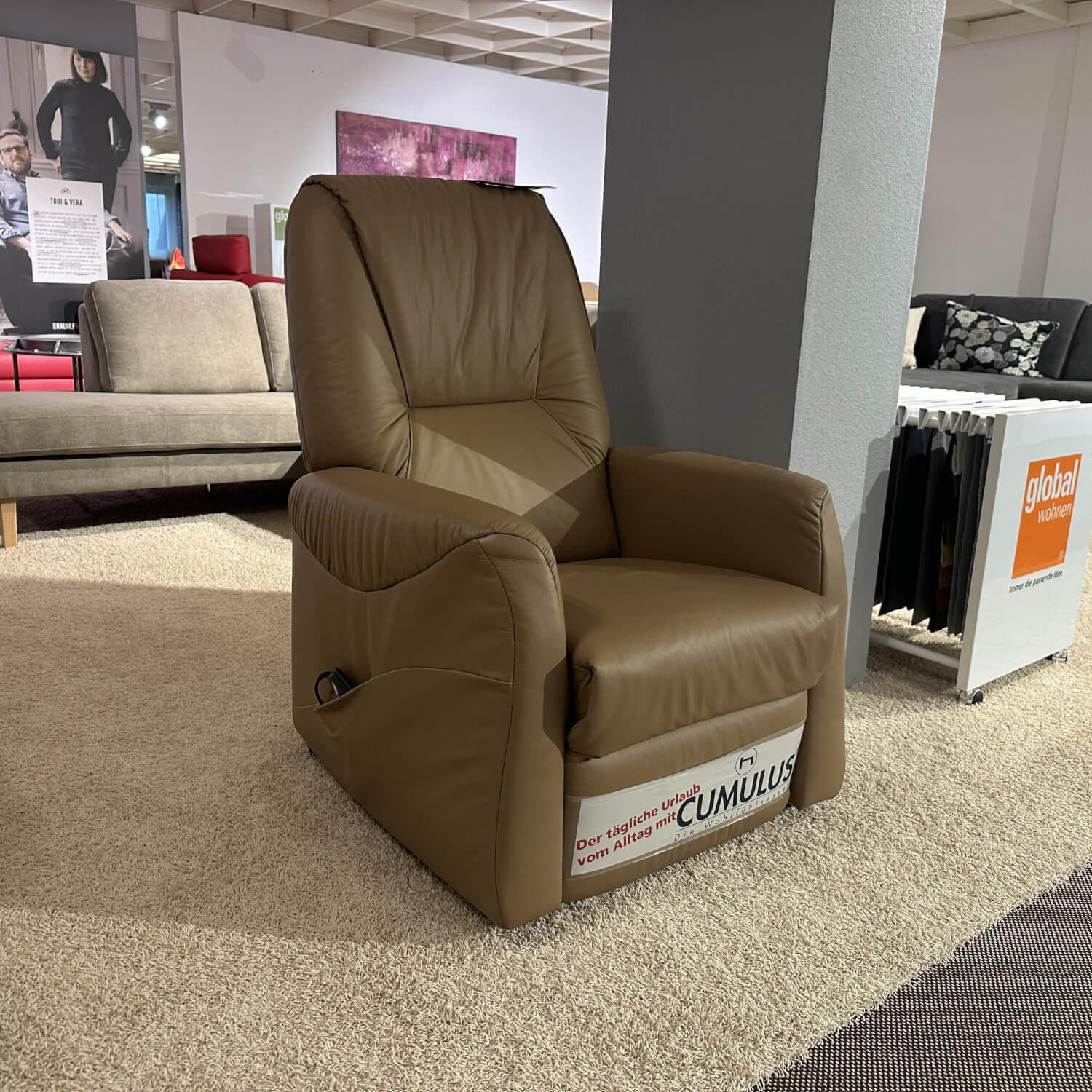 himolla - Ruhesessel 9964 Leder Torro Noir 71 Braun Füße Schwarz Inklusive Aufstehhilfe - 4