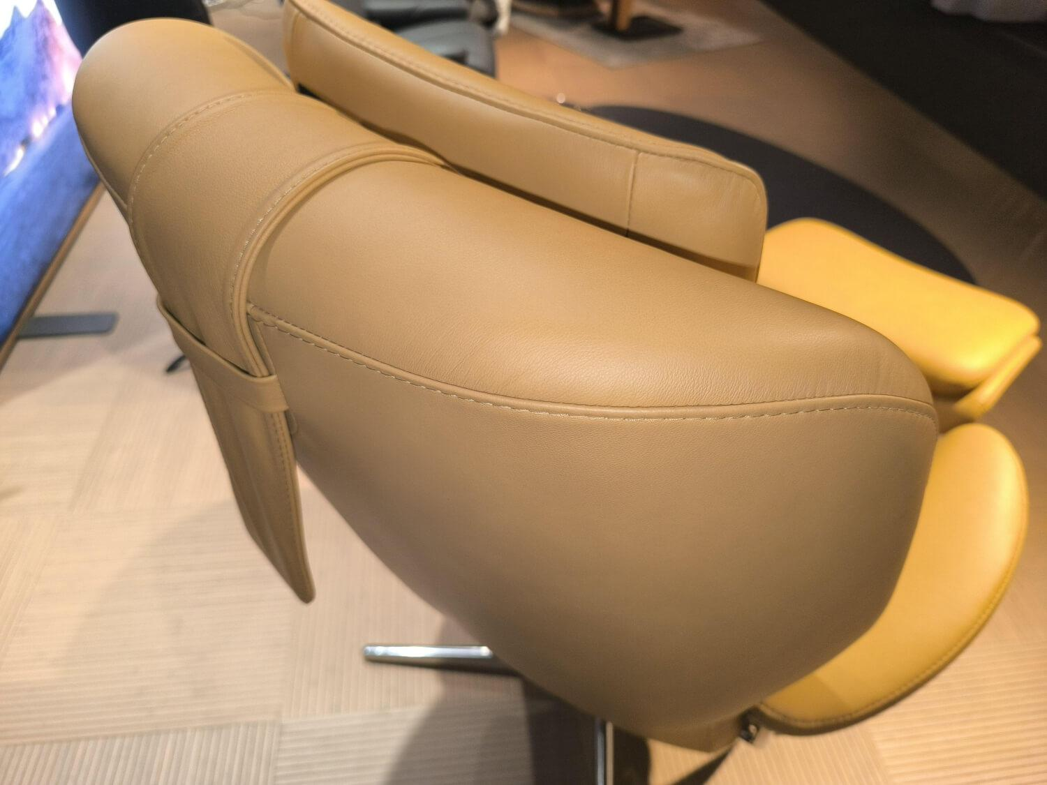 Stressless - Relaxsessel Rome Leder Paloma 39 Honey Gelb Beige Base 40 Cross Standard Gestell Aluminium Mit Hocker - 2
