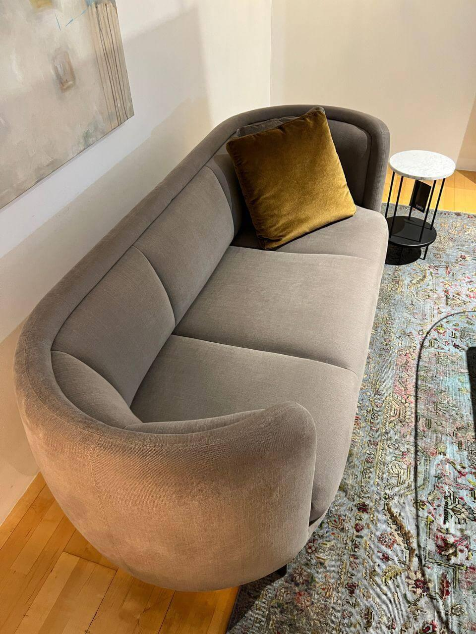 Wittmann - Sofa Vuelta Stoff Linara Mercury 2494/125 Grau Gestell Metall Bronze Pulverbeschichtet - 3