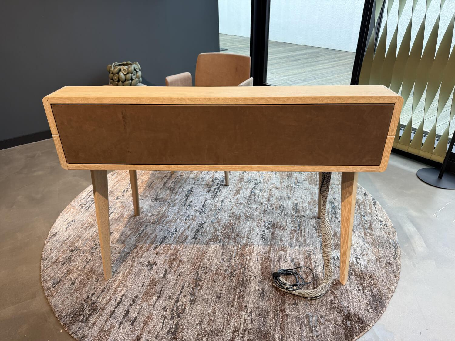 Team 7 - Sekretär Sol Eiche Weißöl Naturleder Taupe - 3