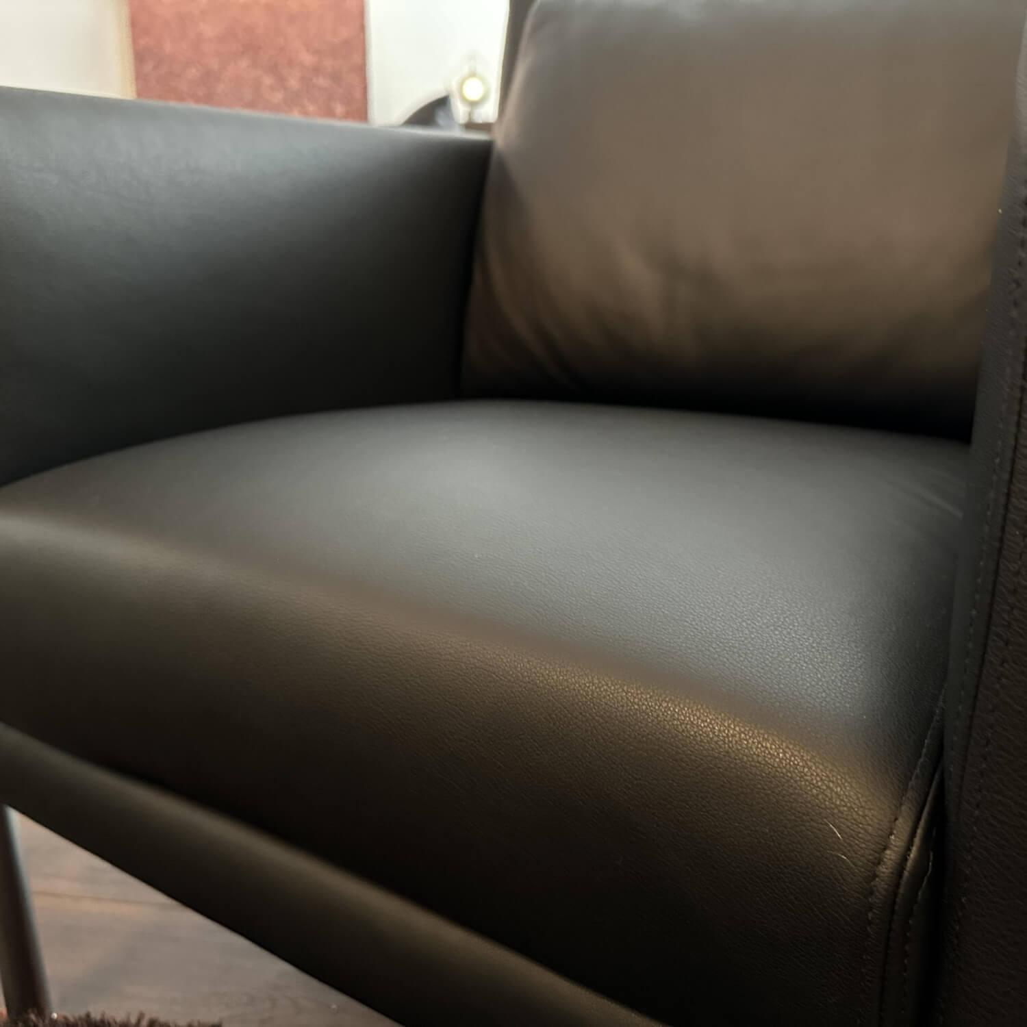 Walter Knoll - Sessel Jason Leder Nappa Schwarz Gestell Metall - 3