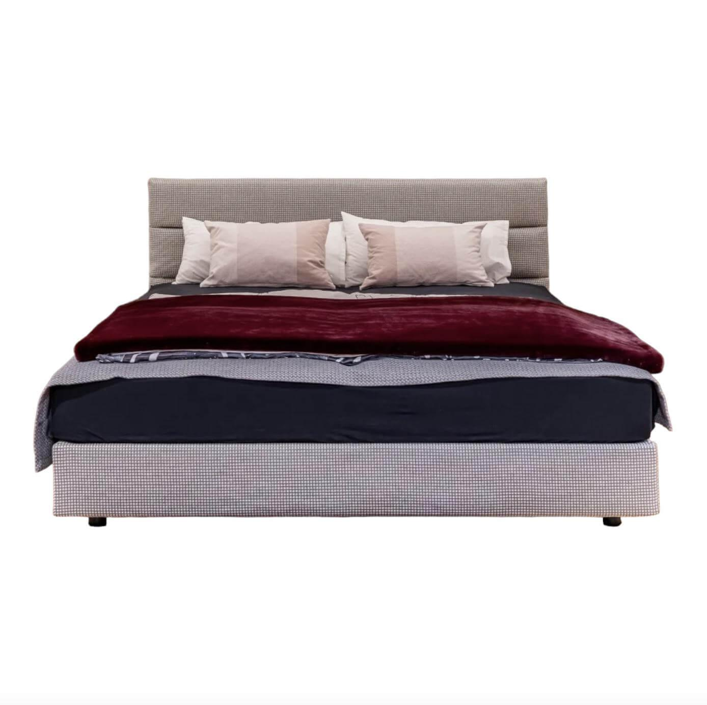 Schramm - Purebed Panel Stoff Hugo 2170 Grau Beige mit 2 Pure Matratzen - 1