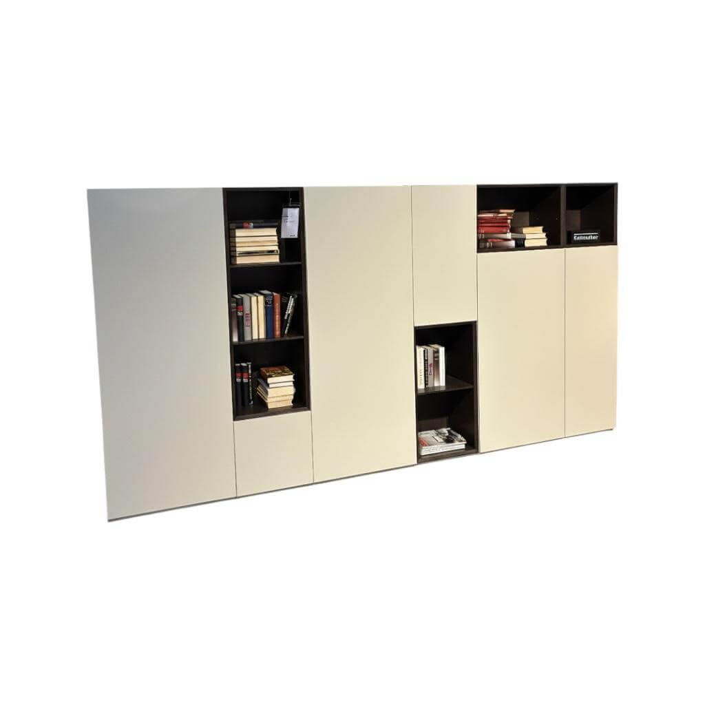 Kettnaker - Schrankkombination Alea Lack Kiesel Grau Absetzung Eiche Nero Inklusive Einteilung - 1