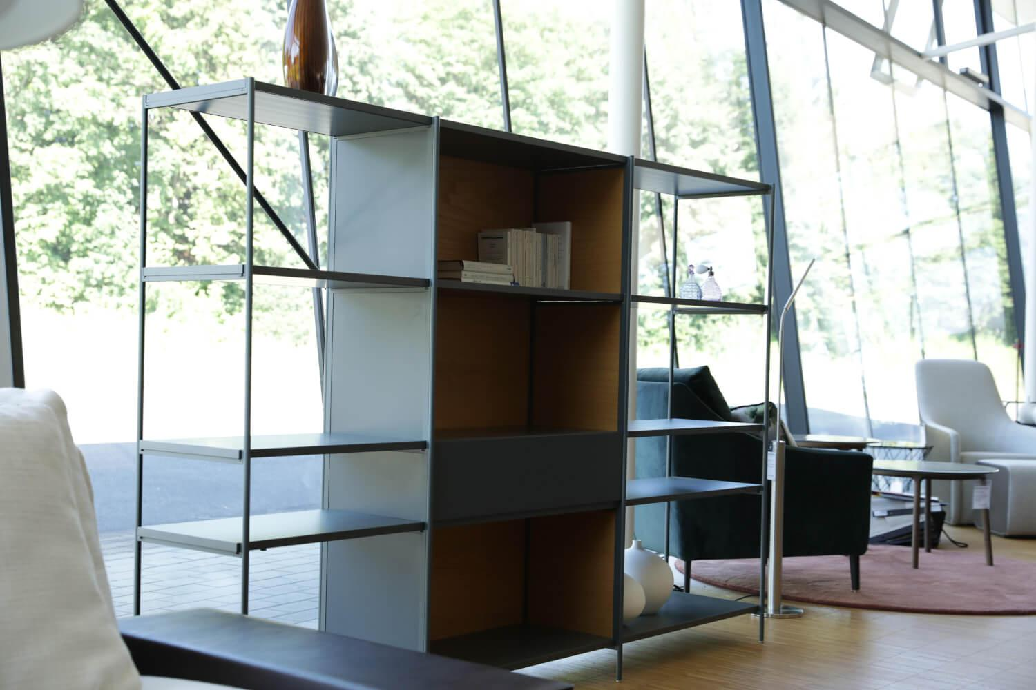 Extendo - Regal XY Aluminium Pulverlackiert Anthrazit Rück- Und Seitenwände Holz Y32 Kastanie - 7