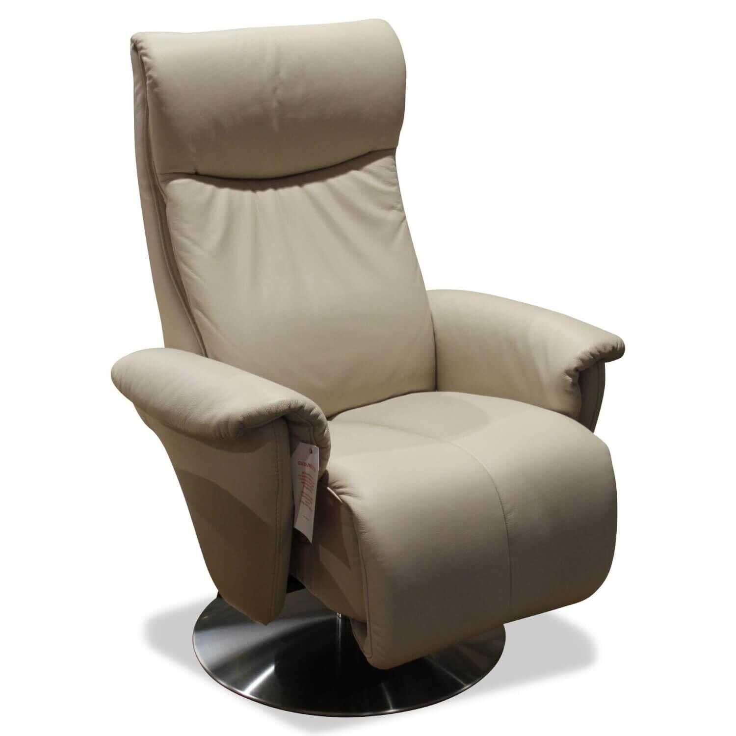 himolla - Relaxsessel 7532 XL Leder Beige Nebel mit mechanischer Verstellfunktion - 1
