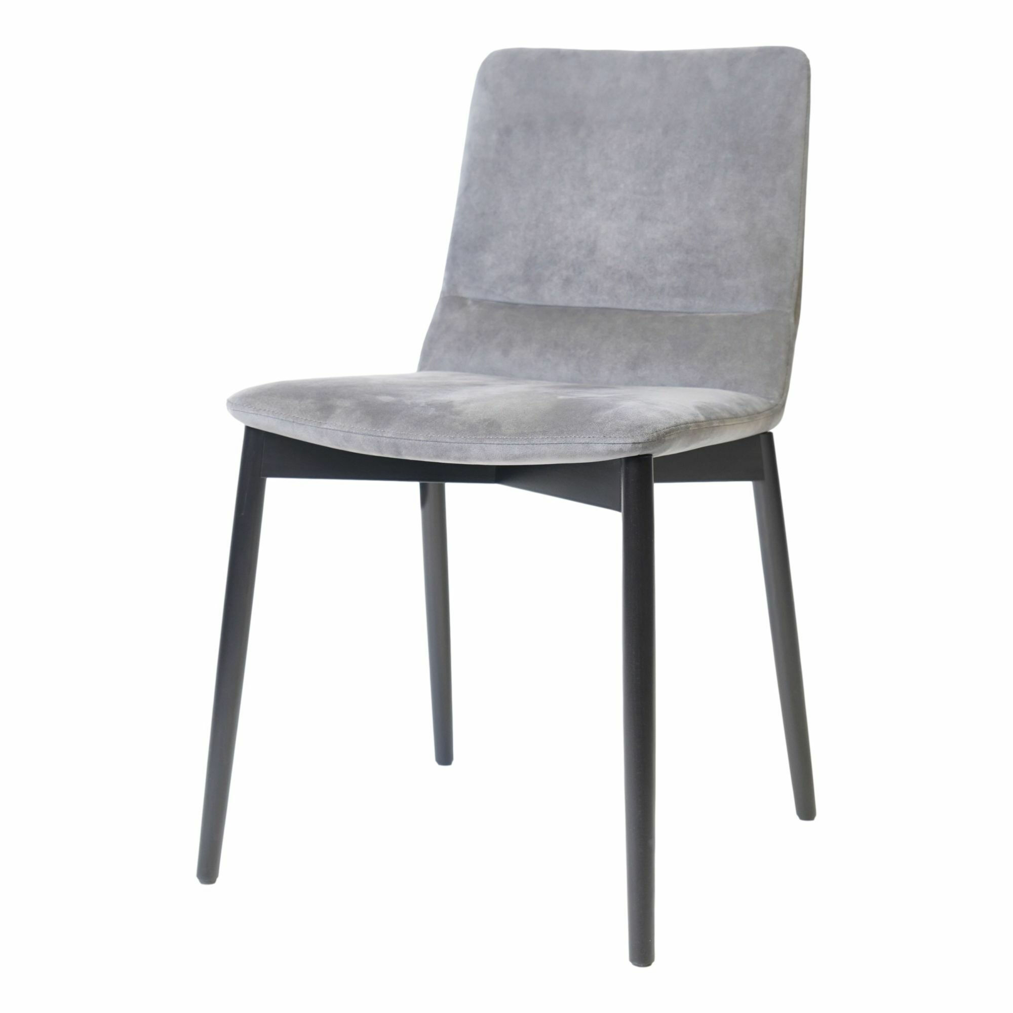 Ligne Roset - Stuhl Bendchair 10260903 Bezug Stoff Alcantara Chick Grau 6404 Gestell Buche Schwarz Gebeizt - 4