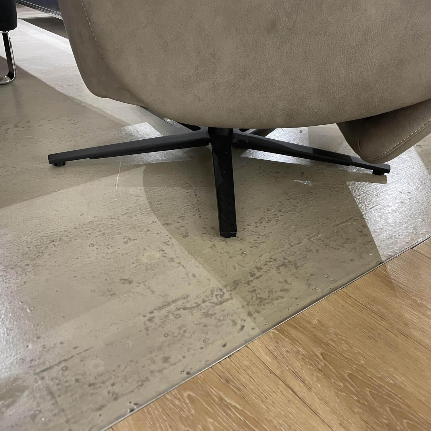 JOOP! - Sessel Joop Living Lounge 8140 Leder 27 Eleganz Grau Sternfuß Anthrazit Pulverbeschichtet - 3