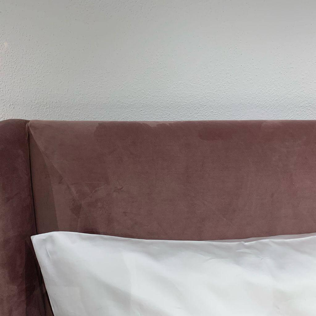 Beluga - Boxspringbett Sportage Stoff Sweet 011 Violett Füße Alu Schwarz Matt Inkl. Matratzen - 2