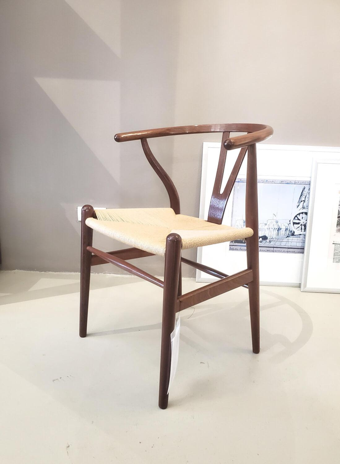 Carl Hansen & Søn - 4er-Set Y-Stuhl Ltd. Edition Mahagoni Schleiflack Natur Geflecht - 6
