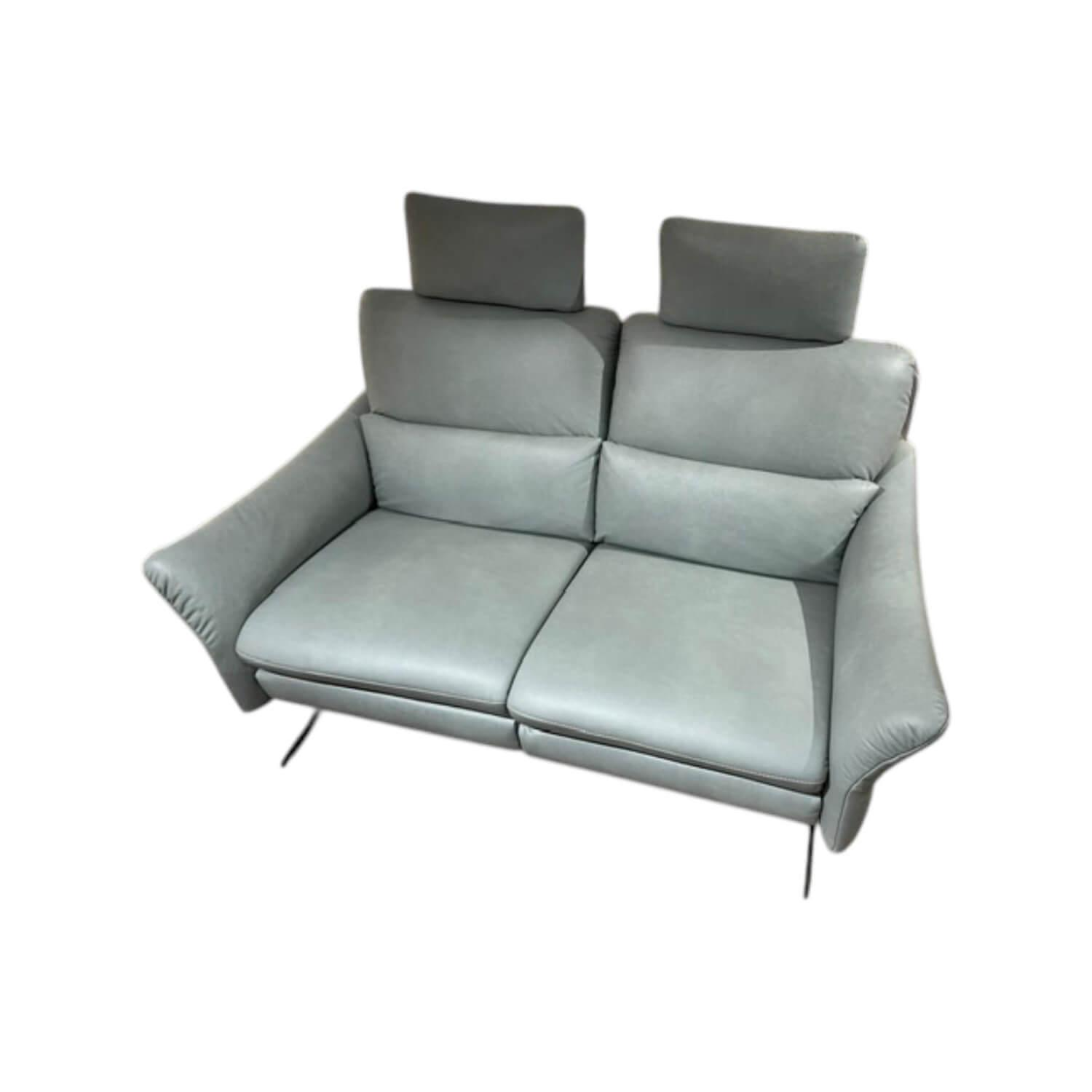 himolla - Sofa Cumurex 6270 Leder 22 Soft Nappa Jade Blau Gestell Metall Schwarz Pulverbeschichtet Mit Relaxfunktion - 1