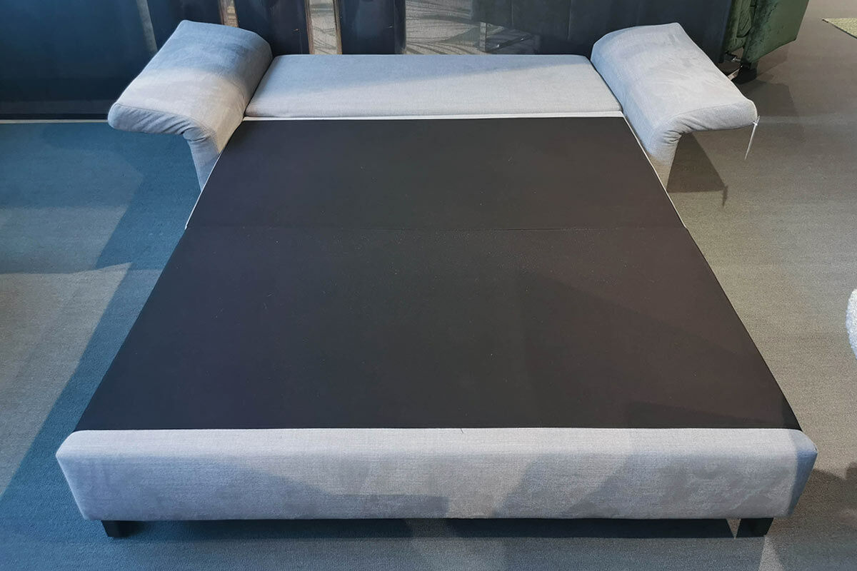 Franz Fertig - Schlafsofa Vela Stoff Cape 167 Zink Grau Füße Buche - 3