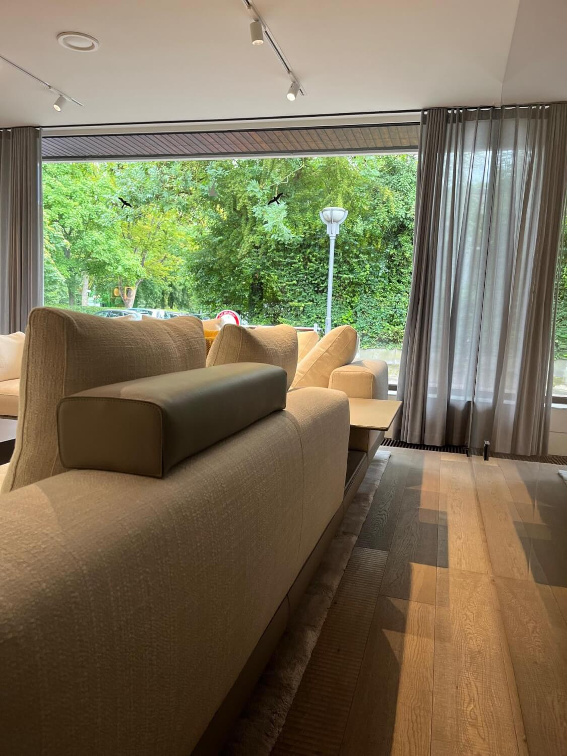 Minotti - Ecksofa Connery Stoff Bright 01 Bianco Cat. H Weiß - 2