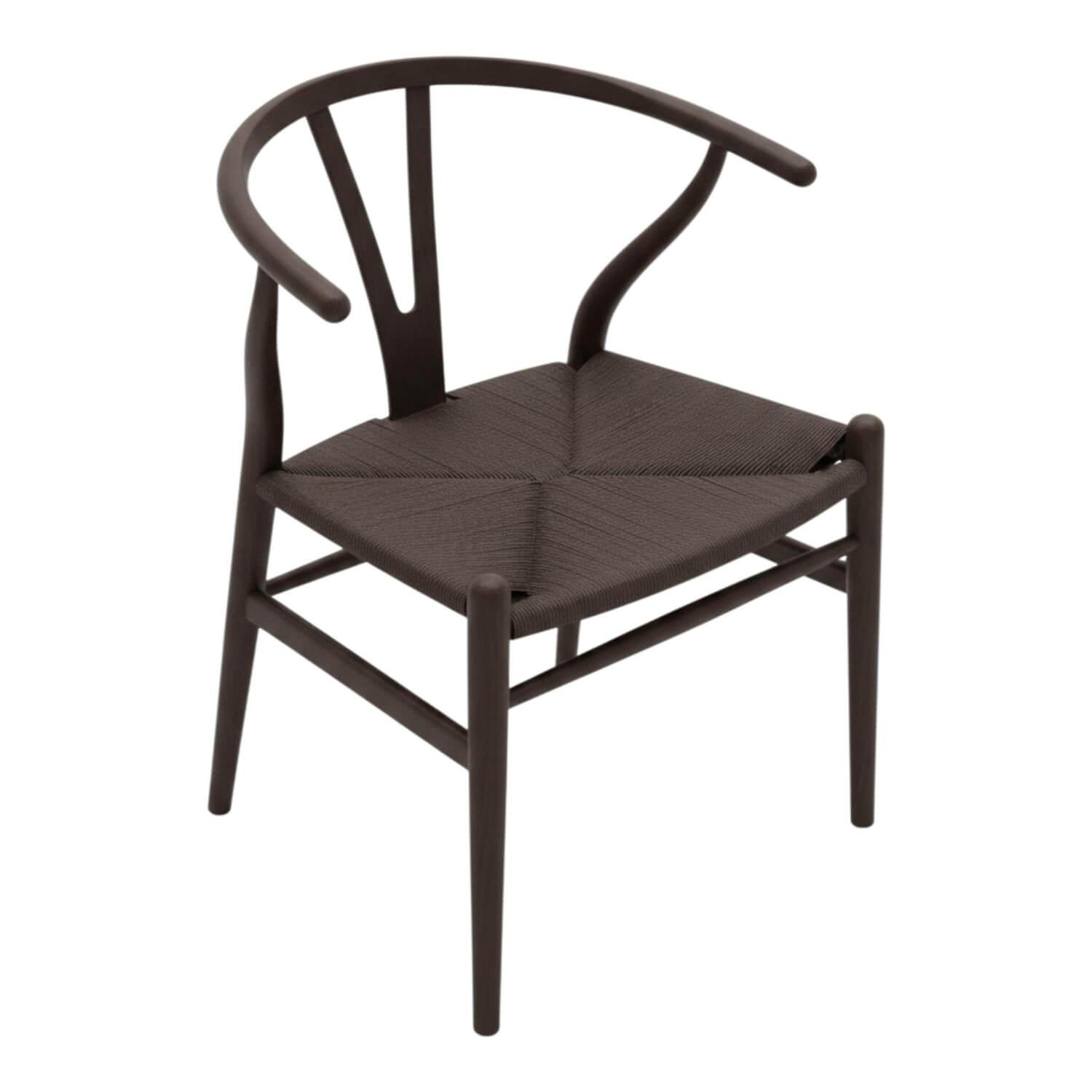 Carl Hansen & Søn - Stuhl CH24 Buche Schwarz Sitzfläch Schwarz Geflecht - 1