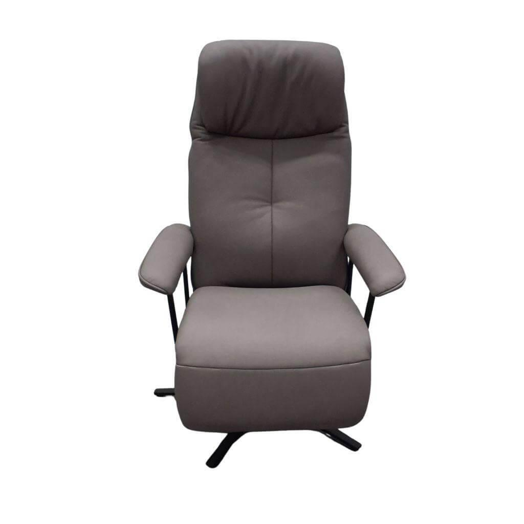 himolla - Relaxsessel Easyswing "Maxi M" 7357 31 V44 Leder 24 Longlife Rustika Clay Braun Gestell Metall Sternfuß Anthrazit - 1