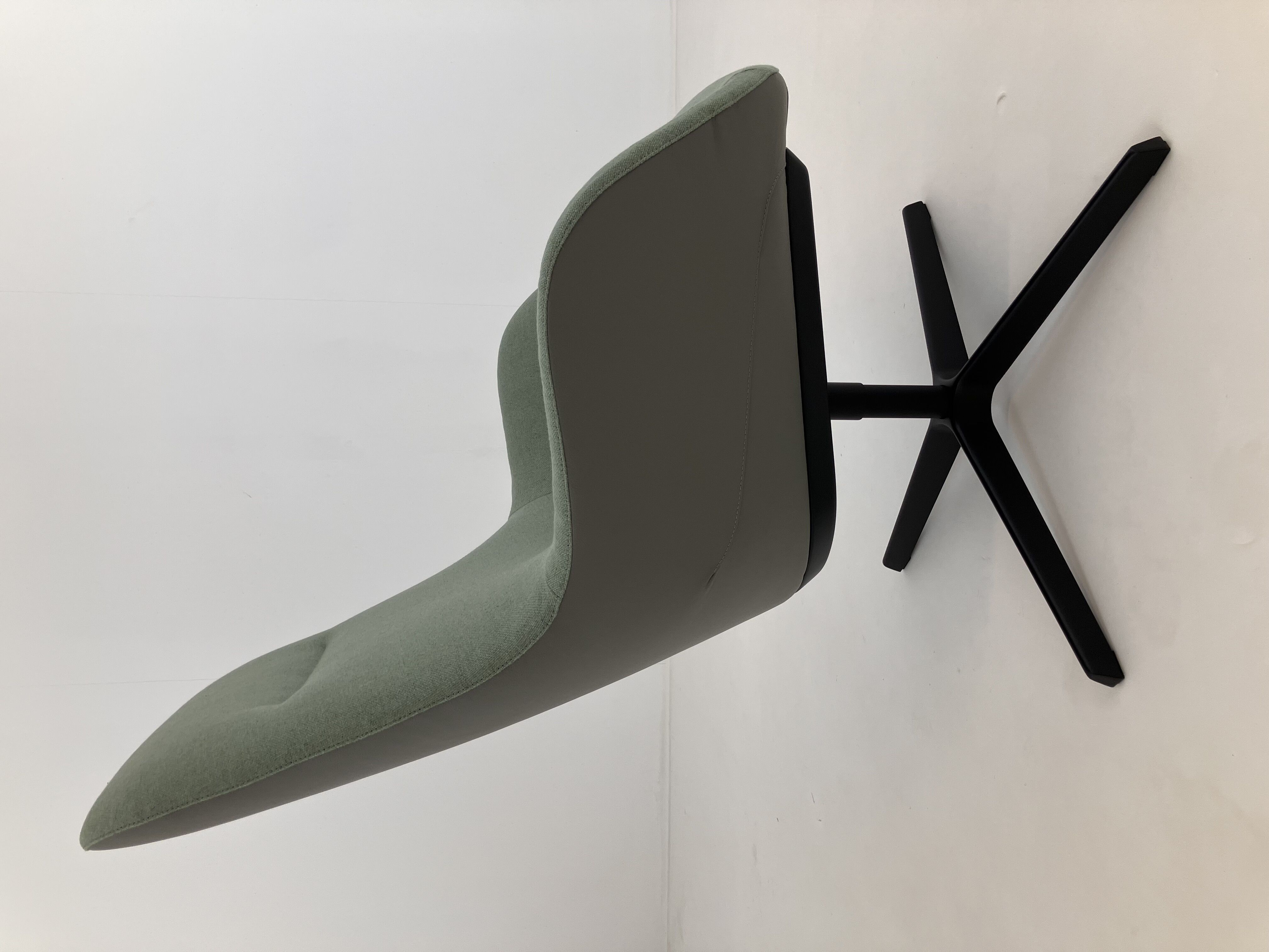 Walter Knoll - Sessel Sheru Lounge Chair Stoff Main Line Flax Greenwich Grün Rücken Leder Kongress - 5