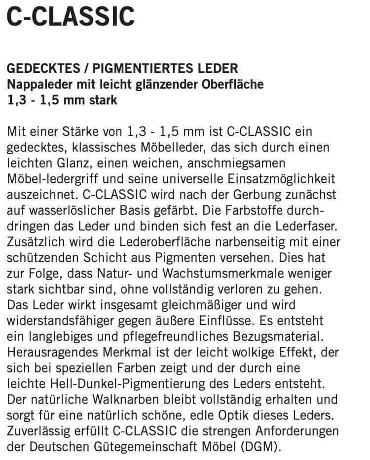 Koinor - Sofa Finlay Leder C-Classic Pepper Grau - 3