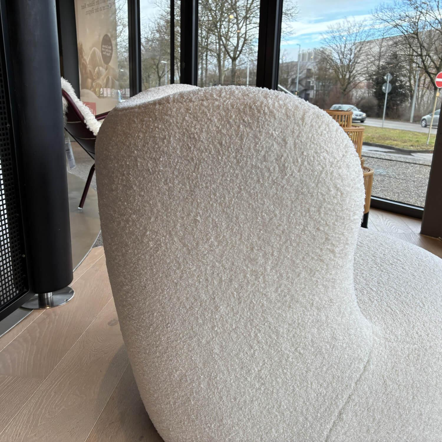 freistil Rolf Benz - Sessel SE 173 Stoff 6530 Cremeweiß Füße Kunststoffgleiter - 2