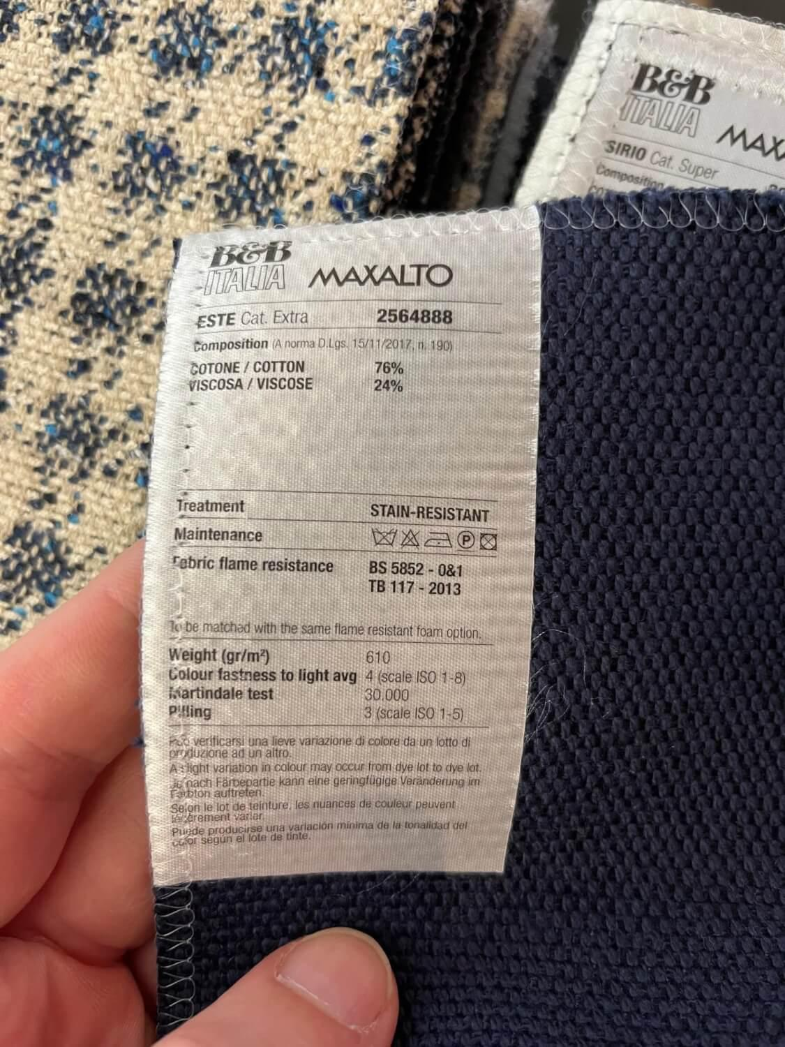 B&B Italia - Sessel Le Bambole LBA1 Bambola Stoff Este Blau 2564888 - 2
