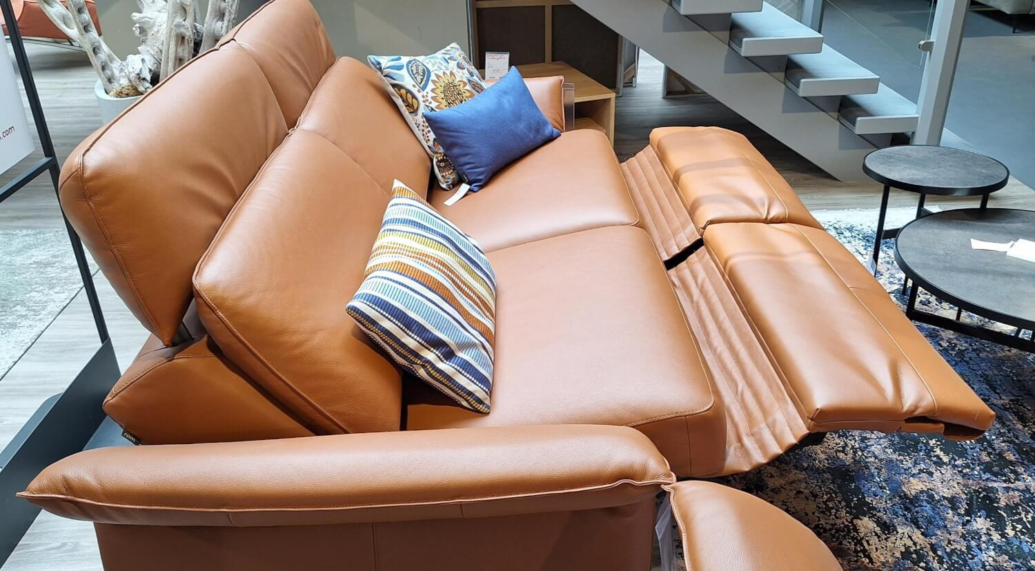 Rom - Garnitur Adora Leder Montana Cognac 2 Sofas - 11