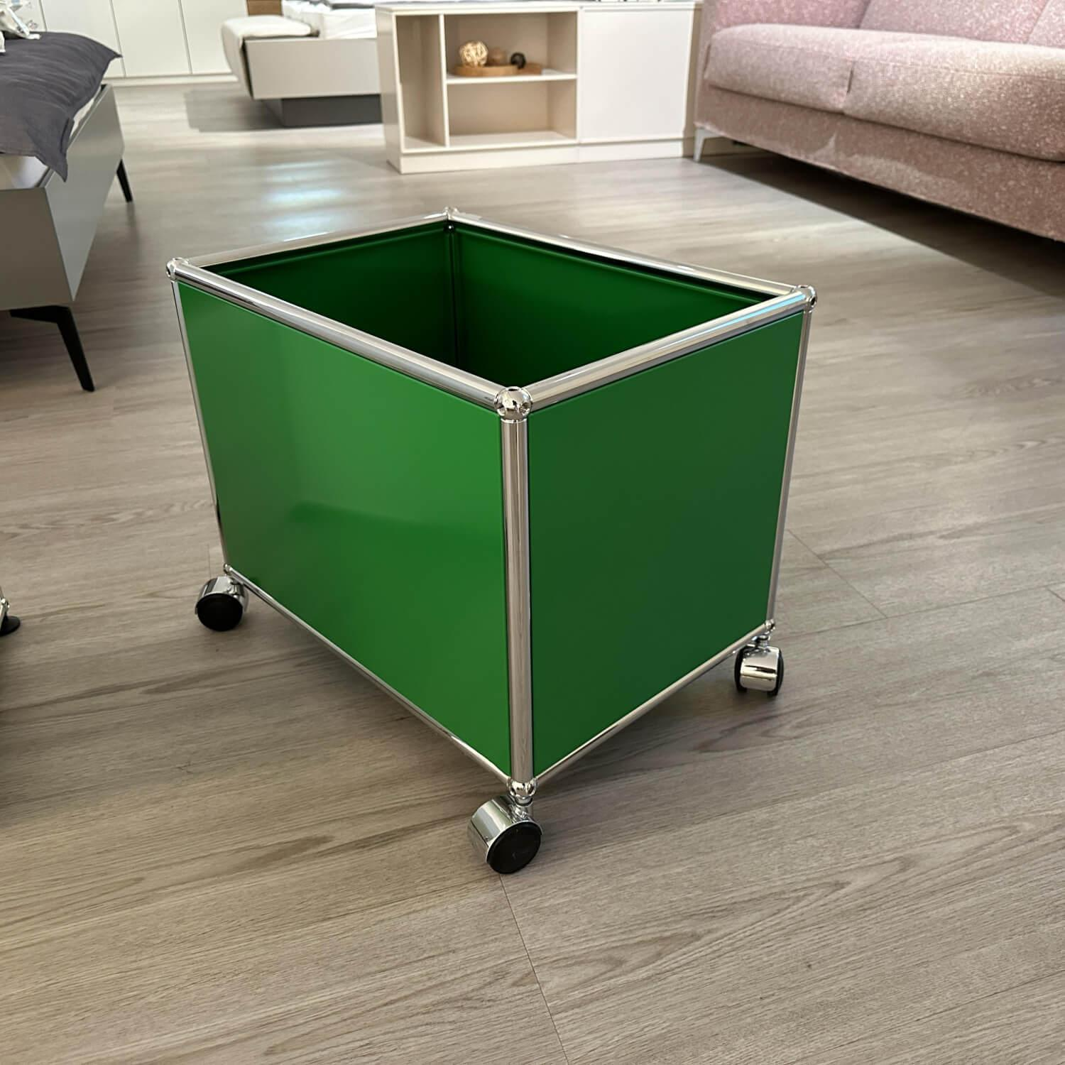 USM Haller - Sideboard Weiß Grün mit Rollbox Grün - 9