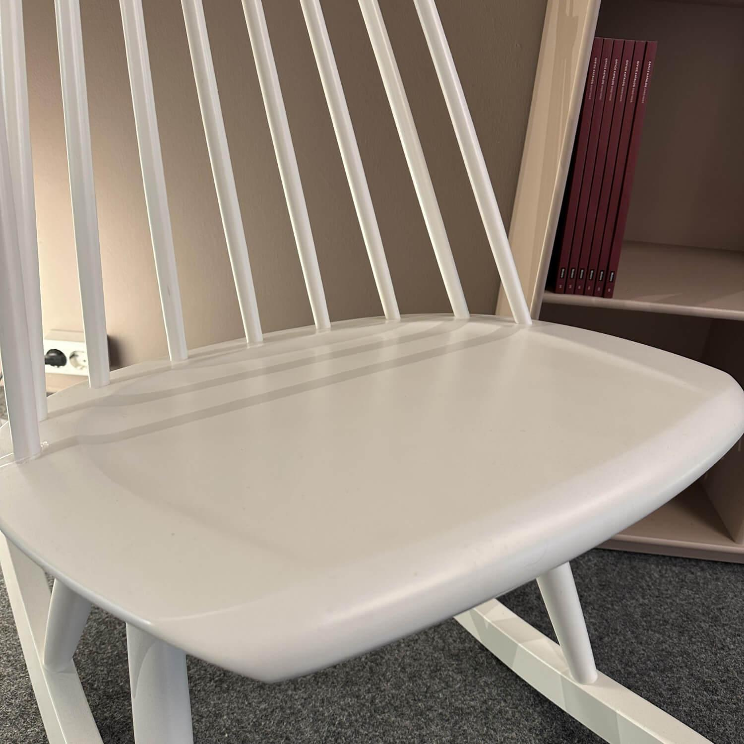 Schaukelstuhl Mademoiselle Rocking Chair Birke Massiv Lack Weiß