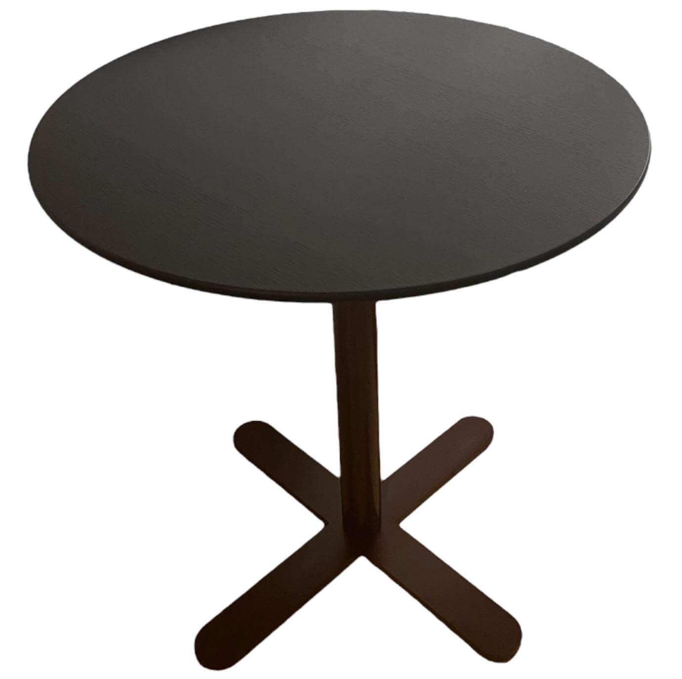 Tisch Multi Cafe Platte Black Oak Gestell Rot