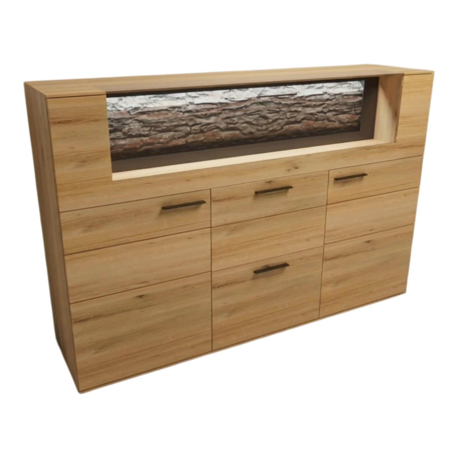 Hartmann - Highboard Runa Kerneiche Natur Massiv Gebürstet - 1