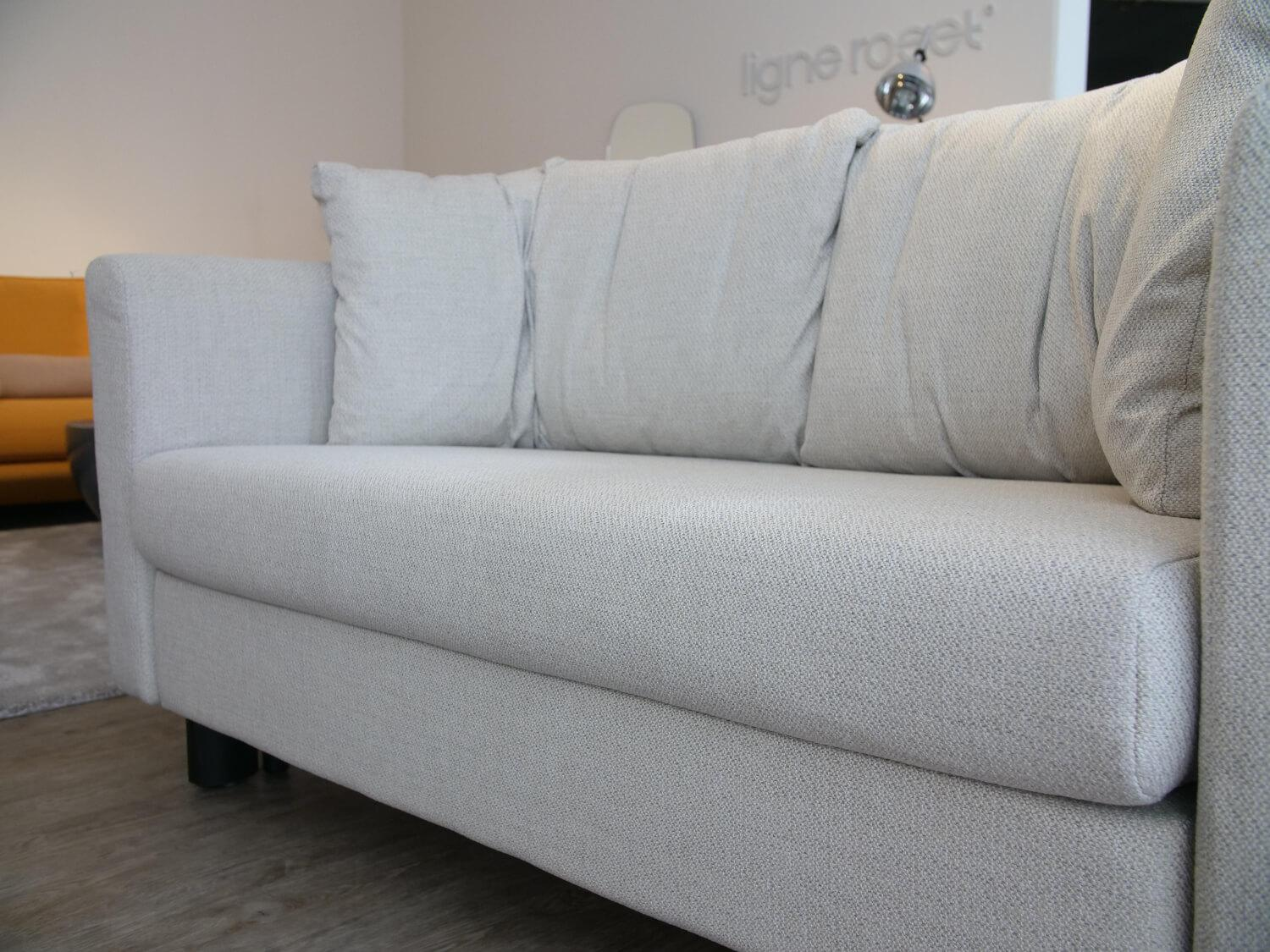 Franz Fertig - Schlafsofa Malou Stoff E-5116 Beige Gestell Buchenholz - 7