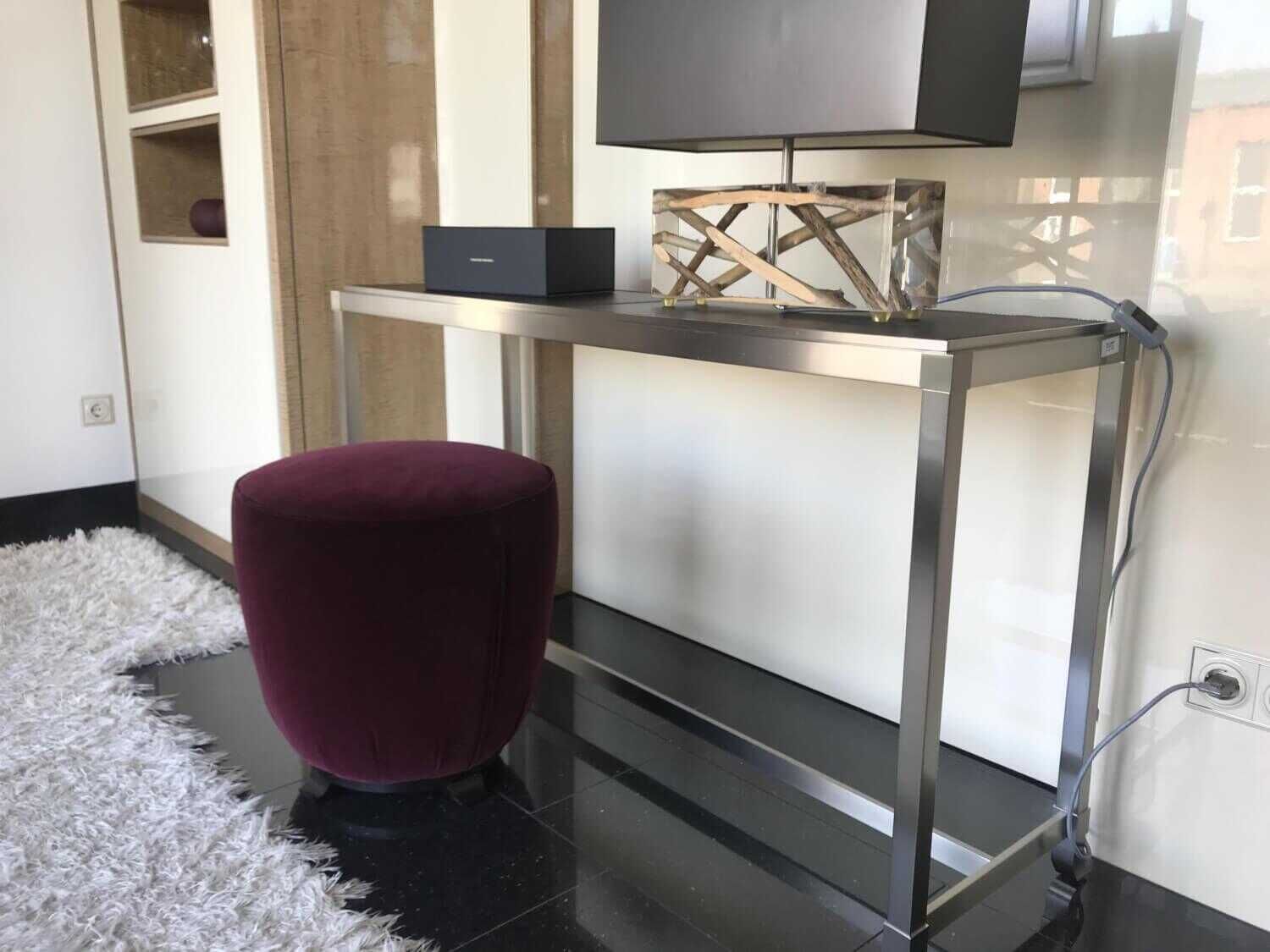 Giorgetti - Hocker Topaze Stoff G Violett - 3