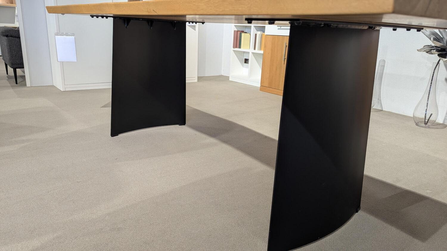 Niehoff - Esstisch Tree Top Eiche Massiv Gebürstet Geölt Gestell Stahlwange Pulverbeschichtet - 5