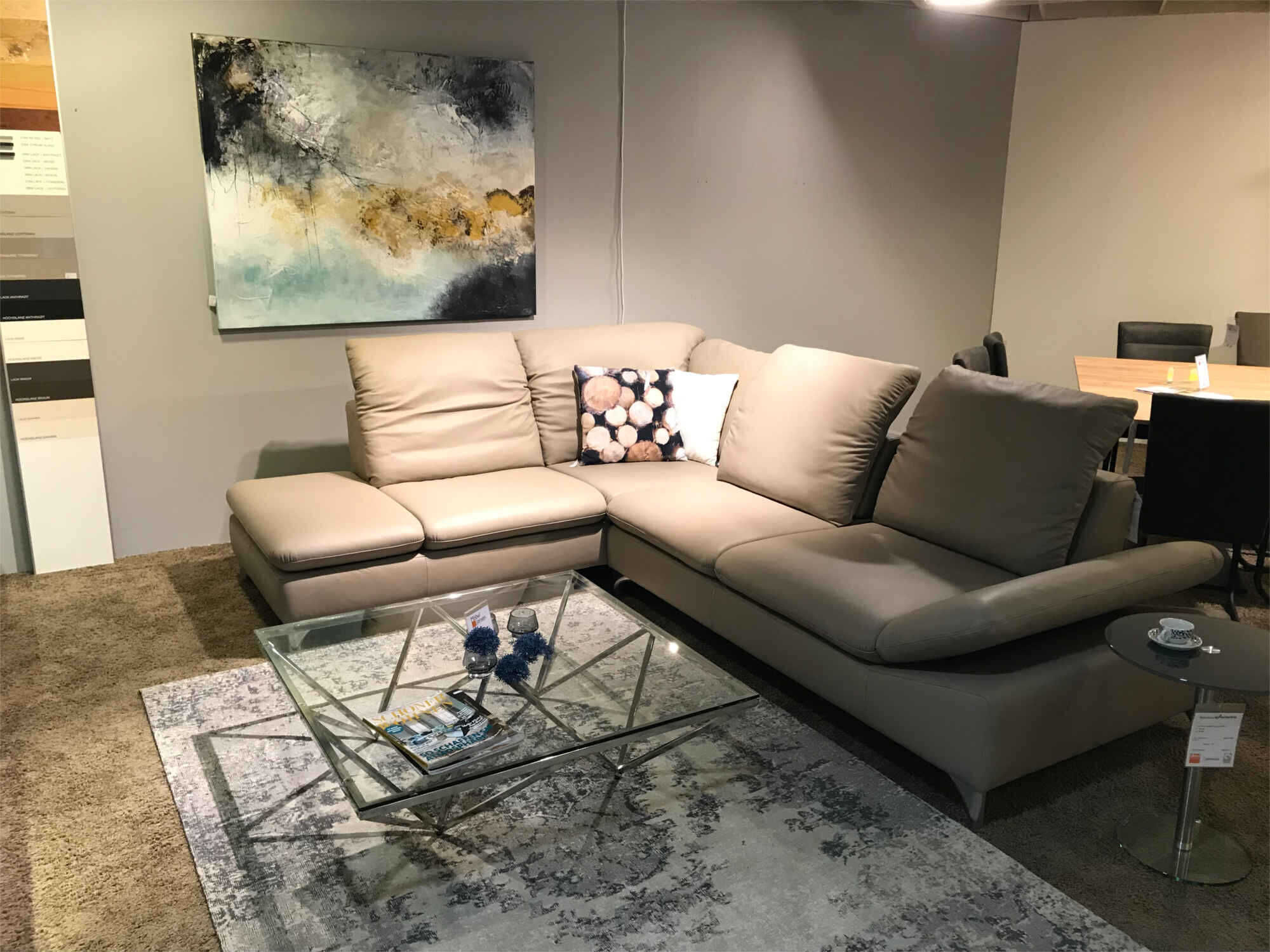 Enjoy-3 W. Schillig - Ecksofa Enjoy in Grau-Beige - 2