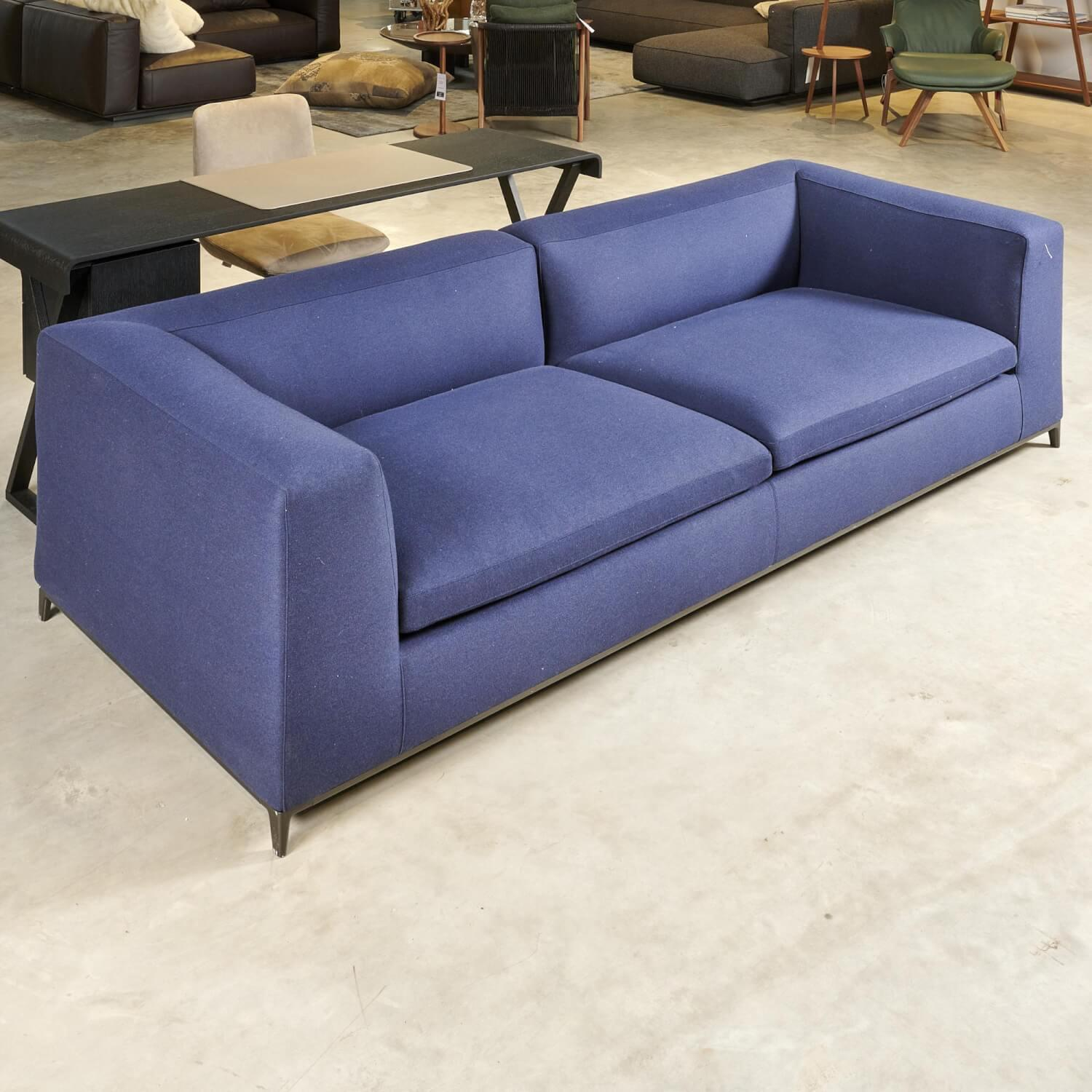 B&B Italia - Sofa MICHEL CLUB Stoff SERRA Marinenblau 2025850 Gestell Schwarz - 4