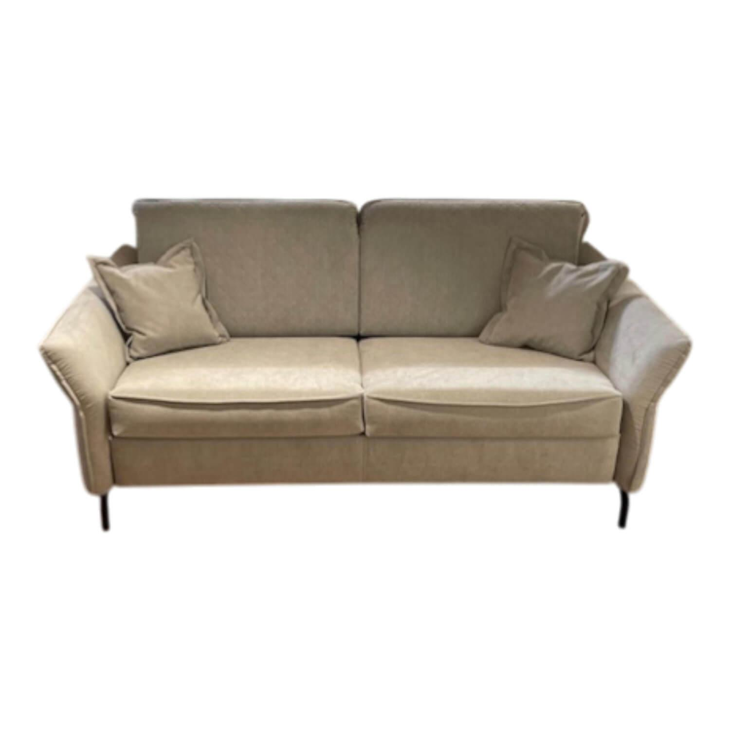 Nehl - Sofa 2-Sitzer Collin Stoff Austin Silber Uni Und Gesteppt - 1