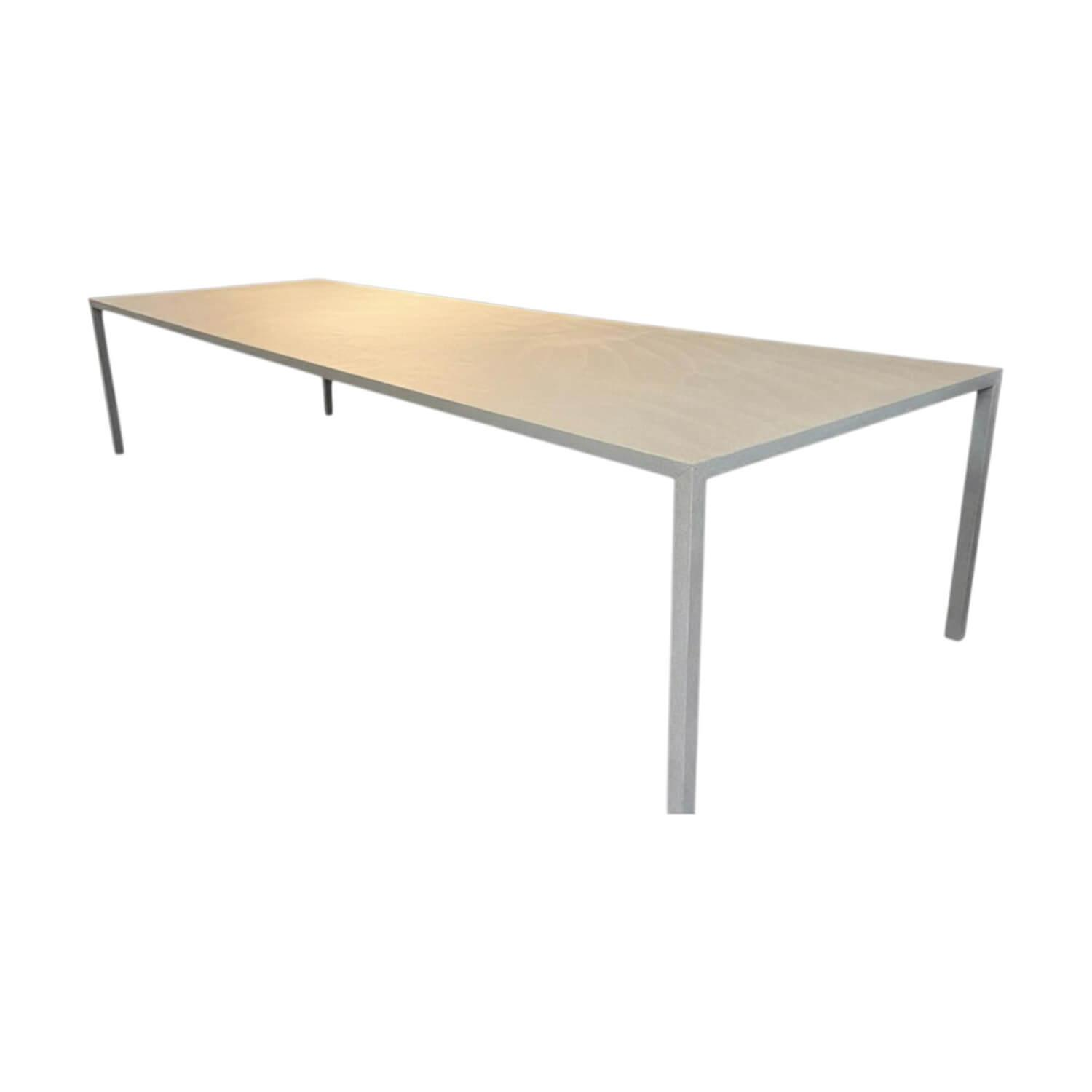 MDF Italia - Esstisch Tense Platte Und Beine Kunststein Grau - 1