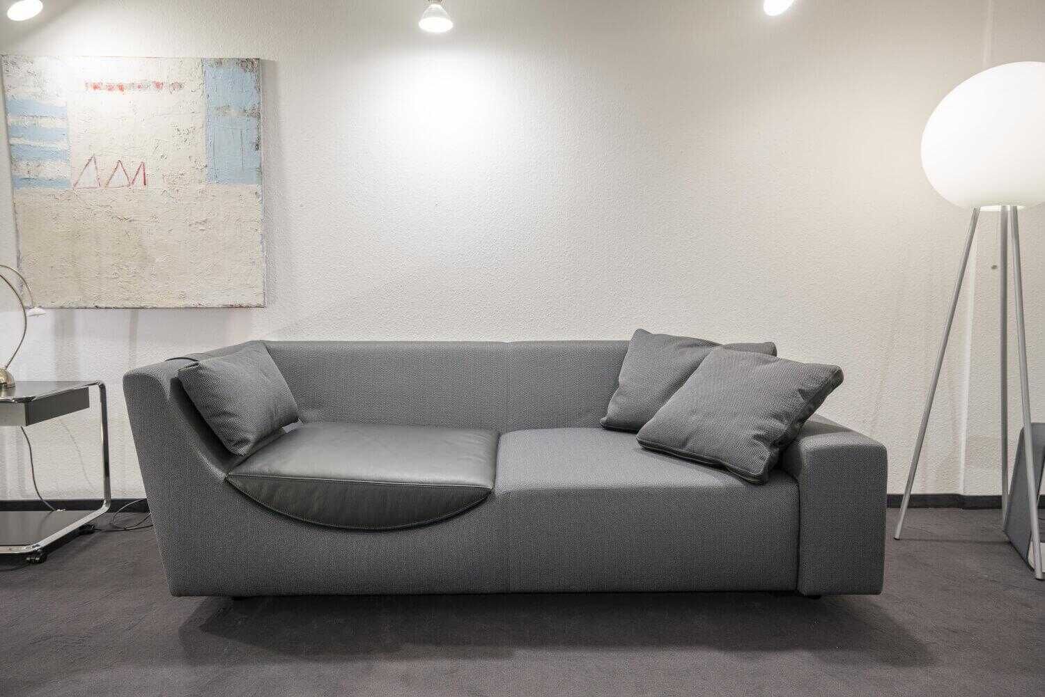 Sofa Wave Stoff Grau/Anthrazit