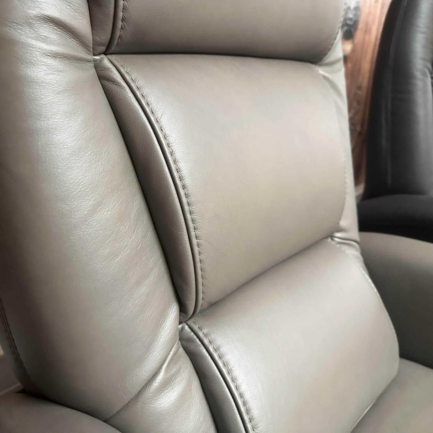 himolla - Ruhesessel 9773 Cumulus Quartett Leder Cubano A Grün Braun Füße Rollen Schwarz Mit Aufstehhilfe - 5