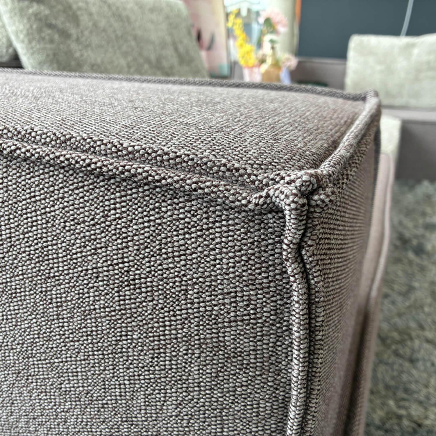 COR - Ecksofa Trio Stoff 9120 Marone Violett Und 9047 Greige Grau Beige - 10