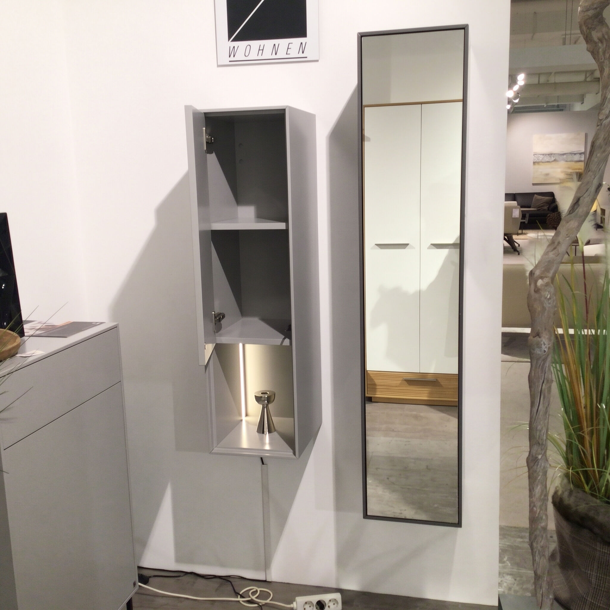 WK Wohnen - Garderobe WK900 Vamos Lack Canagrau Und Lack Onyxgrau  - 3