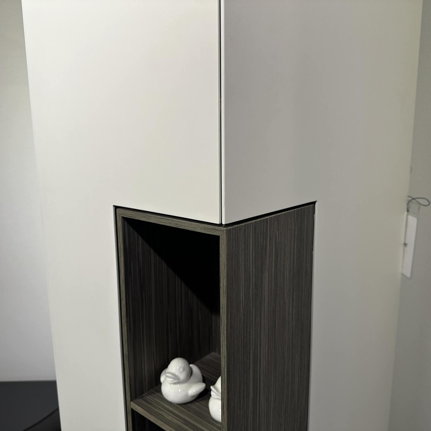 MDF Italia - Regal Inmotion Lack Weiß X042 Holz Natur Grau - 6