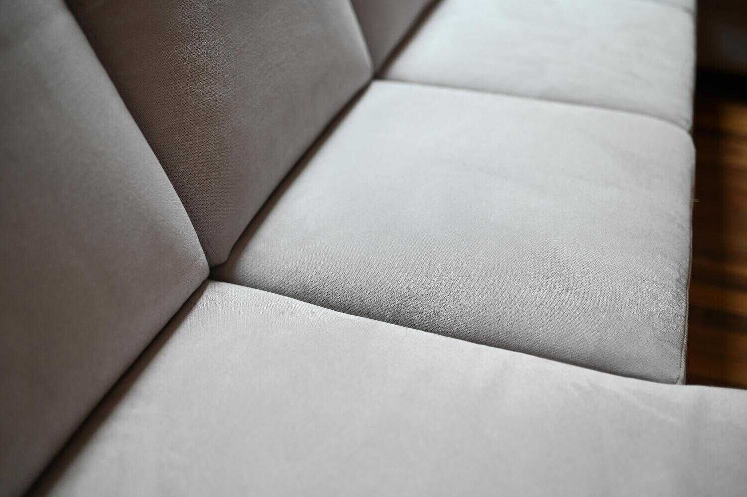 Sofa Garnitur Bari Stoff Grau