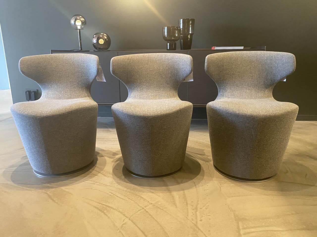 B&B Italia - Sessel Papilio Mini Stoff Edit 2812251 Grau Gestell Metall Grau Lackiert - 3