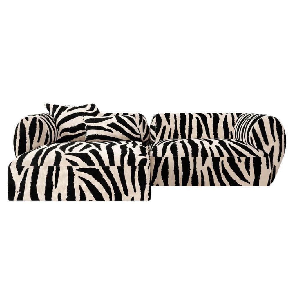 Bretz - Ecksofa Modulares Sofasystem Tharuun UDli-Ure 100 Stoff 67 8046 Zebra - 1