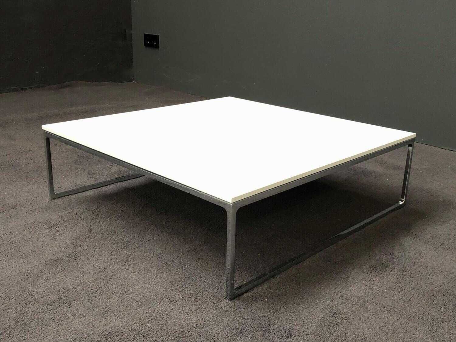 COR - Beistelltisch Mell Tischplatte P30 Silber Metallic Pulverbeschichtet Metallgestell Verchromt - 2