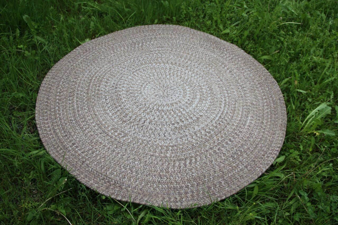 Gloster - Outdoor Teppich Rug  Geflochtenes Sunbrella Acryl Ombre Hazel Grau - 4