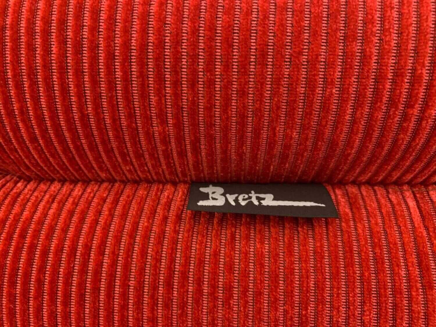 bretz-sofa-edgy-td107-61-mit-kissen-ca3b452d3176 Bretz - Sofa Edgy Stoff Balu Rot TD107-61 mit Funktionskissen - 8